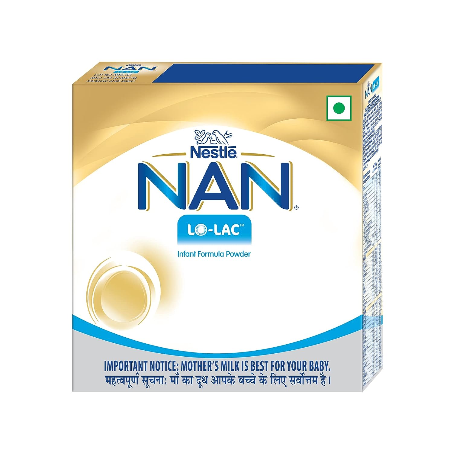 Nestle NAN LO-LAC | Infant Formula Powder | Bag-In-Box Pack | For Infants from Birth Onwards
