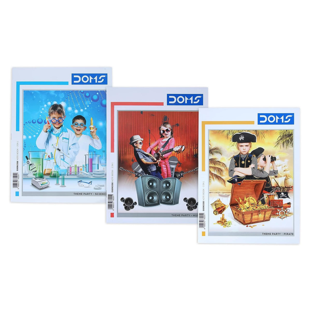 Doms Theme Party Series Notebook - 3 In 1