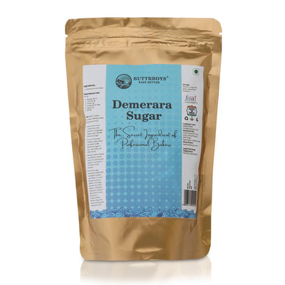 ButtrBoys Demerara SugarNatural Brown Sugar, Healthy & Wholesome | Powdered Brown Sugar for Baking, Tea, & Coffee, 500 Grams