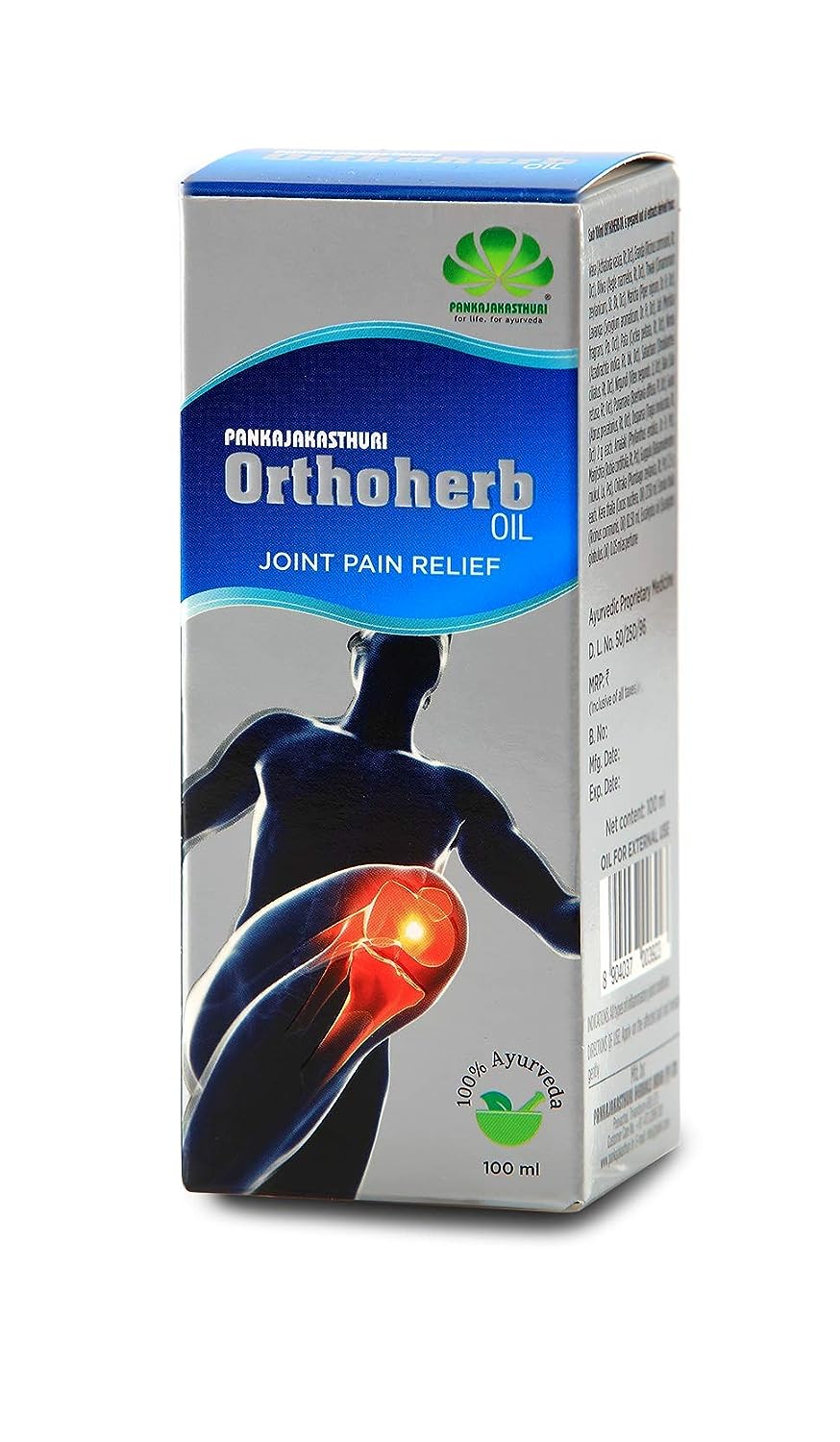 8x Pankajakasthuri Orthoherb Oil - Pack of 8 - 100ml each
