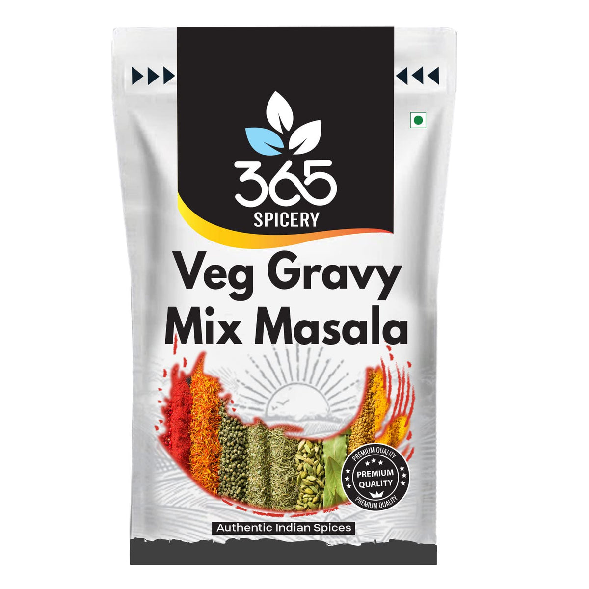 365 SPICERY Veg Gravy Mix Masala | Authentic Flavor for Indian & International Cuisines - 100 gm
