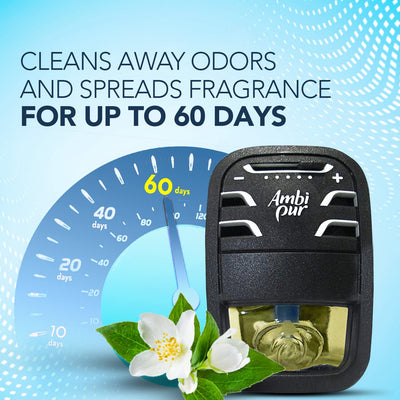 Ambi Pur Exotic Aerosol Jasmine Car Air Freshener Starter Kit (7.5 Ml)