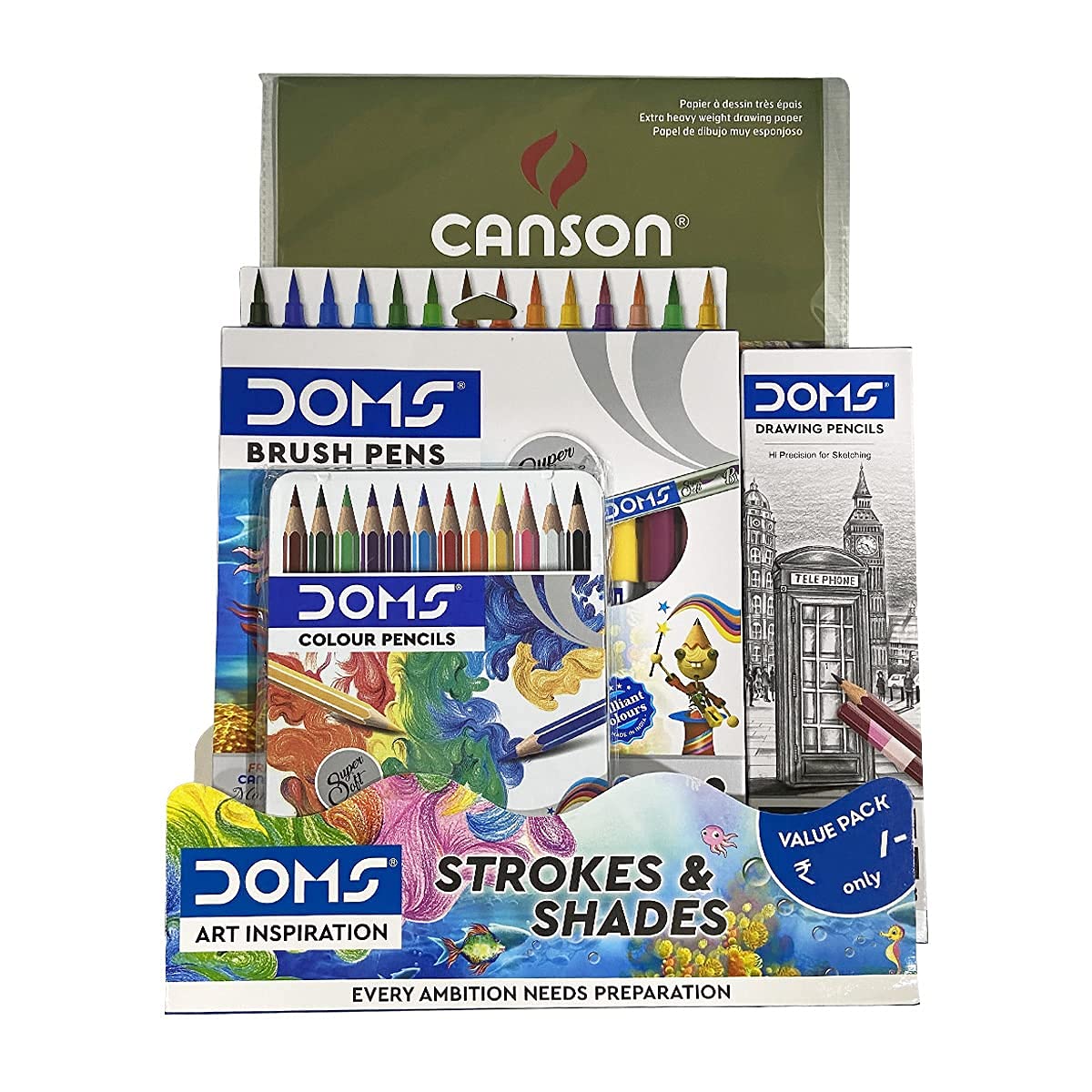 DOMS Art Inspiration Series Strokes & Series, Art Kit