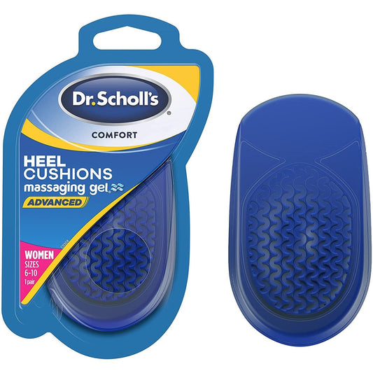 Dr. Scholl's Heel Cushions with Massaging Gel Advanced, for Women Sizes 6-10