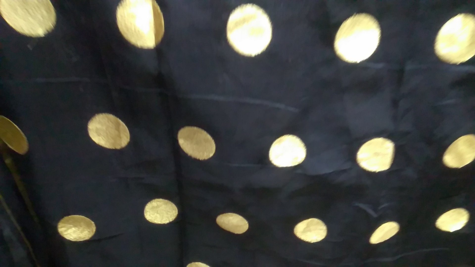 Birami Ethnics Women's Poly Cotton Saree with Blouse Piece, Free Size (Bf134_Black)