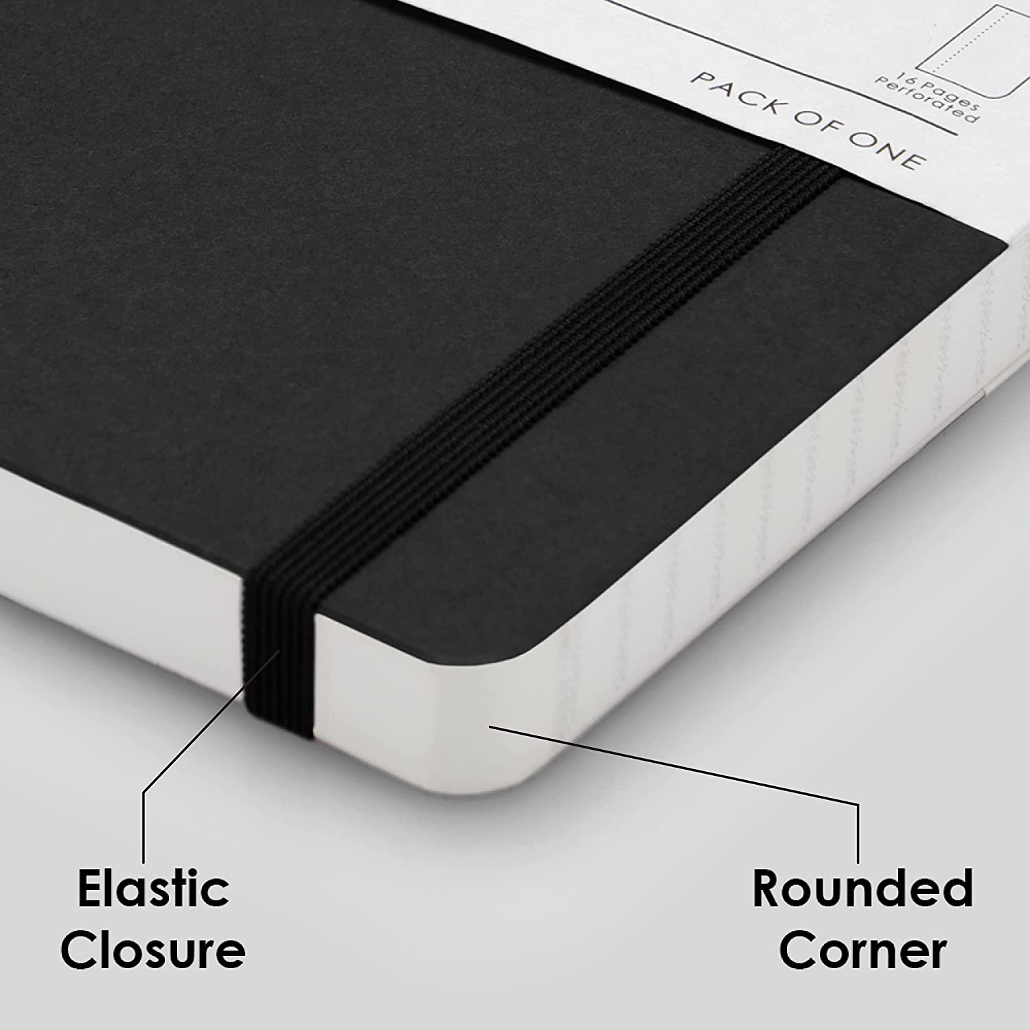 Mypaperclip Limited Edition Notebook, A5 (148 X 210 Mm, 5 .83 X 8.27 In.) Checks Lep192A5-C - Black