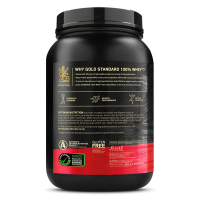 Gold Standard 100% Whey Protein Powder | Double Rich Chocolate | 2 lbs and Micronized Creatine Powder | Unflavoured|100 g