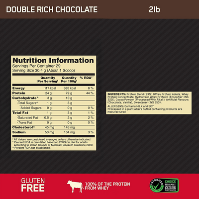 Optimum Nutrition (ON) Gold Standard Pre-Workout- 142.5g/15 single serve packs (Green Apple Flavor), For Energy, Focus, Power, Endurance & Performance and Gold Standard 100% Whey Protein Powder | Double Rich Chocolate | 2 lbs