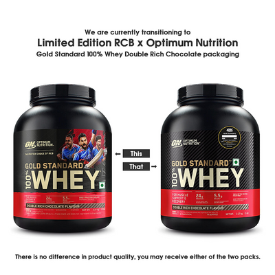 Gold Standard 100% Whey Protein Powder | Double Rich Chocolate | 5 lbs and Optimum Nutrition (ON) Gold Standard Pre-Workout- 142.5g/15 single serve packs (Green Apple Flavor), For Energy, Focus, Power, Endurance & Performance