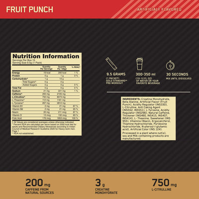 Micronized Creatine Powder | Unflavoured | 100 g +  ON Pre Workout- Fruit Punch