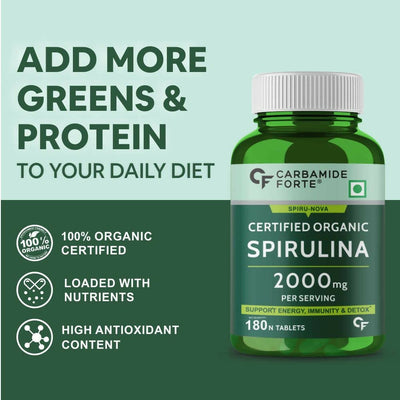 Carbamide Forte Organic Spirulina Tablets