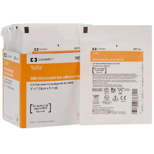 Telfa AMD Antimicrobial Island Dressings 3 inch x 4 inch, box of 50