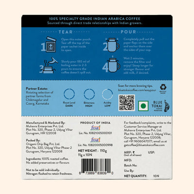 Blue Tokai Vienna Dark Roast Easy Pour Sachets