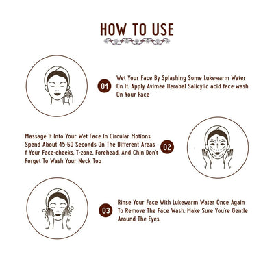 Avimee Herbal Salicylic Acid Face Wash