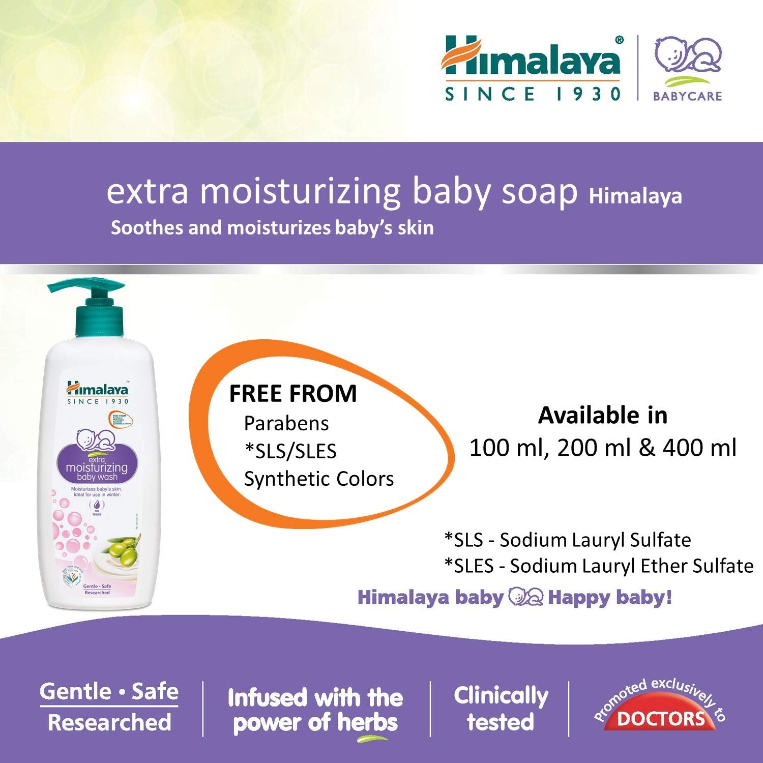 Himalaya Extra Moisturizing Baby Wash