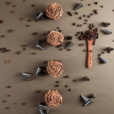 Ambrosia Stainless Steel Cake Decorator Nozzle- 24Pc
