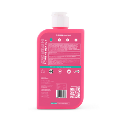 FreshLuxe Silk Bodywash Exfoliating & Hyderation Jojoba, Camomile & Ylang Ylang