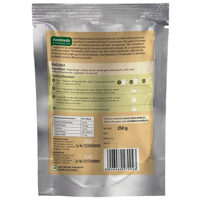 Farmveda Ready To Cook Ragi Idli Instant Mix