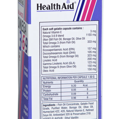 HealthAid Balanced Omega 3.6.9 Capsules