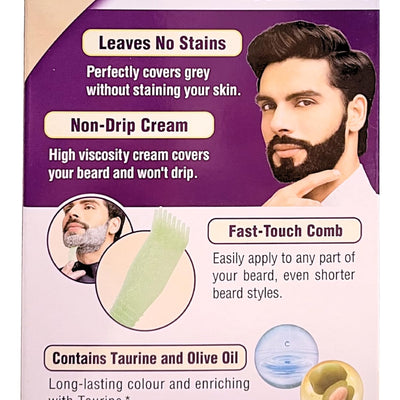 Bigen Men's Beard Color, 20g+20g - Natural Black B101