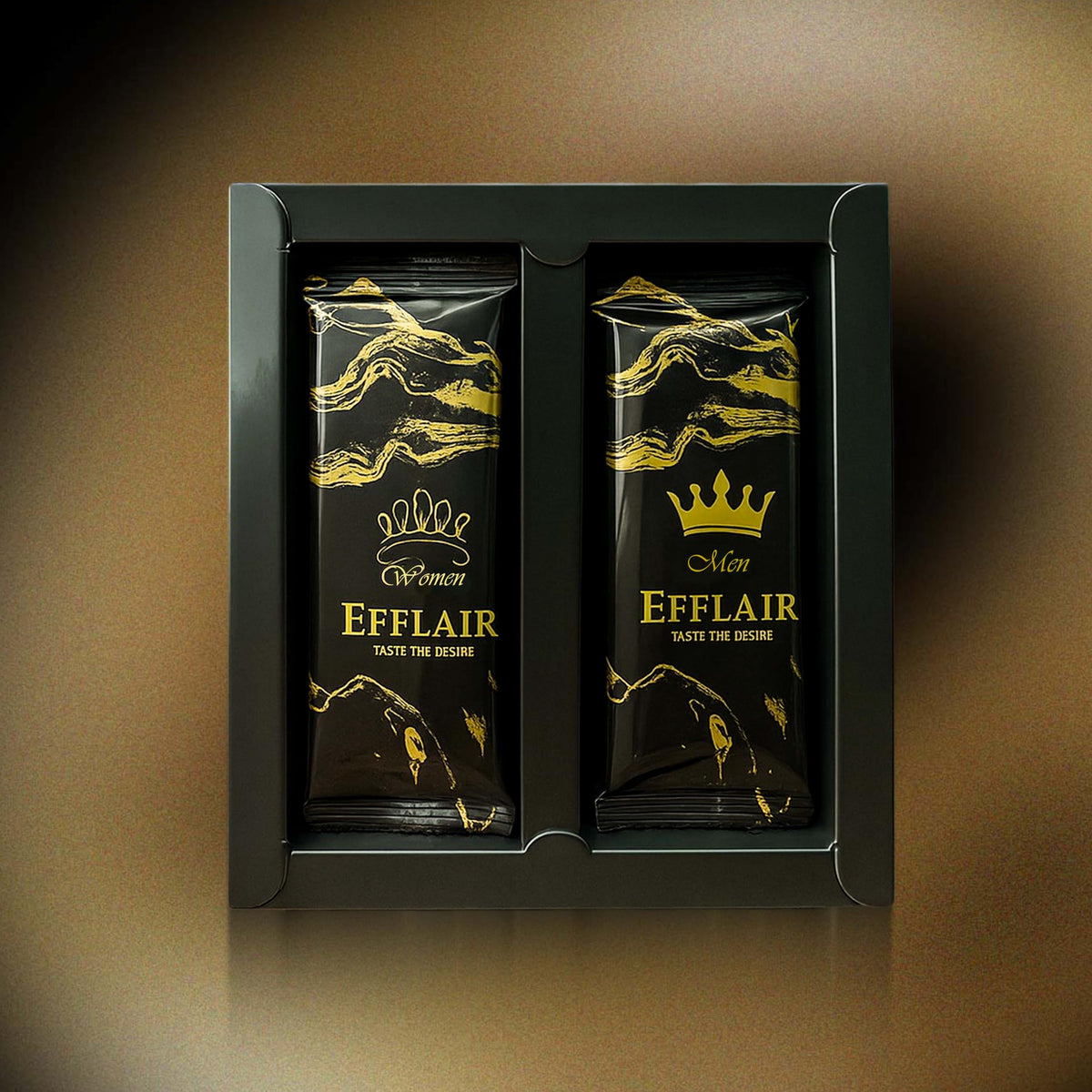 Efflair Premium Chocolate for Men & Women | Indulgence with Natural Herbs | Romantic Gift | Gluten-Free & Vegan | 2x20g