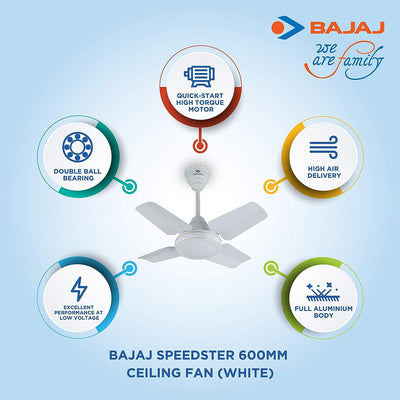 Bajaj Maxima 600 mm Ceiling Fans for Home