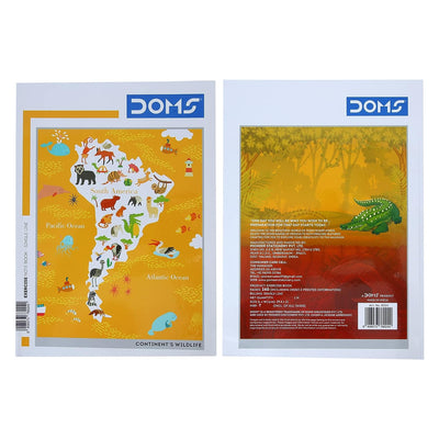Doms Continents Wildlife Series Notebook - A4 - Single Line