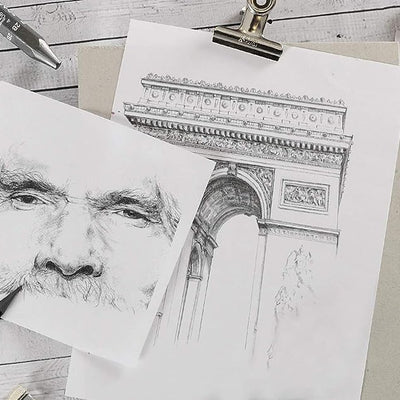 Canson C à  Grain Drawing 180 GSM Fine Grain 50 x 65 cm Paper Sheets (Natural White, 50 Sheets)