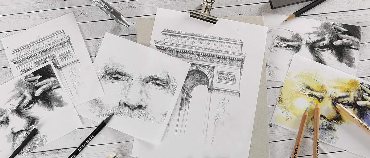 Canson C à  Grain Drawing 180 GSM Fine Grain 50 x 65 cm Paper Sheets (Natural White, 50 Sheets)