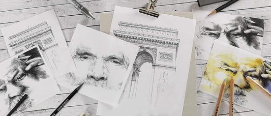 Canson C à  Grain Drawing 180 GSM Fine Grain 50 x 65 cm Paper Sheets (Natural White, 50 Sheets)