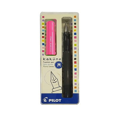 Pilot Kakuno Fountainâ Pen Medium. Pink