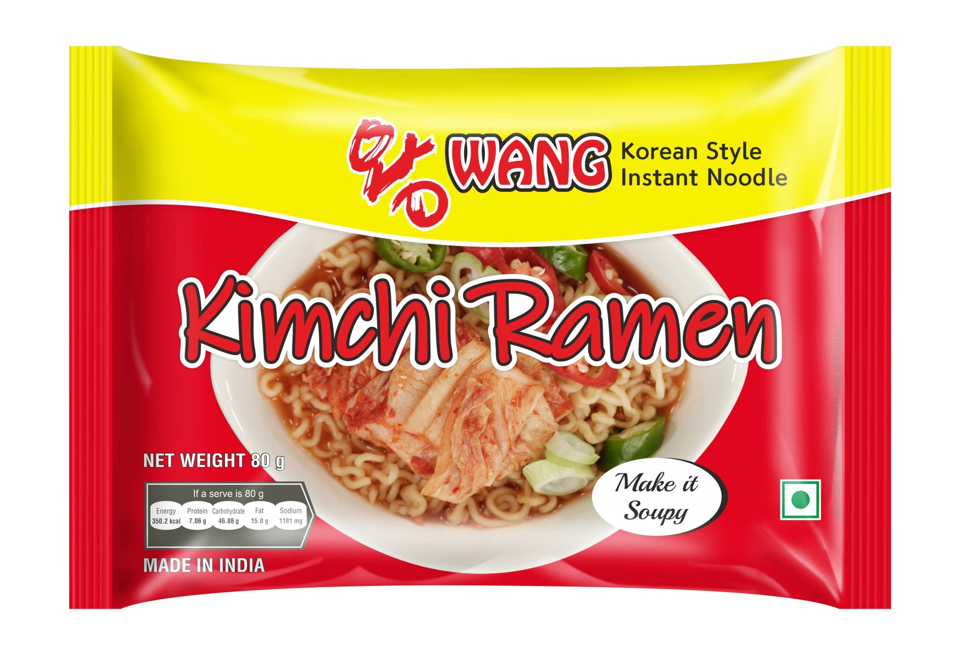 Wang Ramen Kimchi pack of 05 (05 * 80gm)