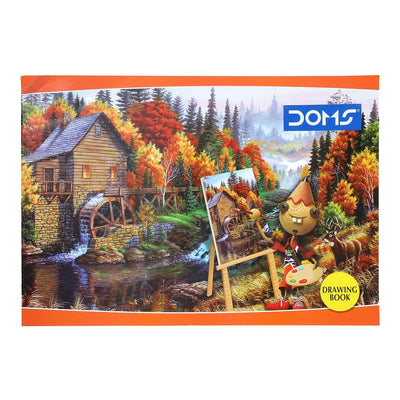 Doms Orange Drawing Book - Plain