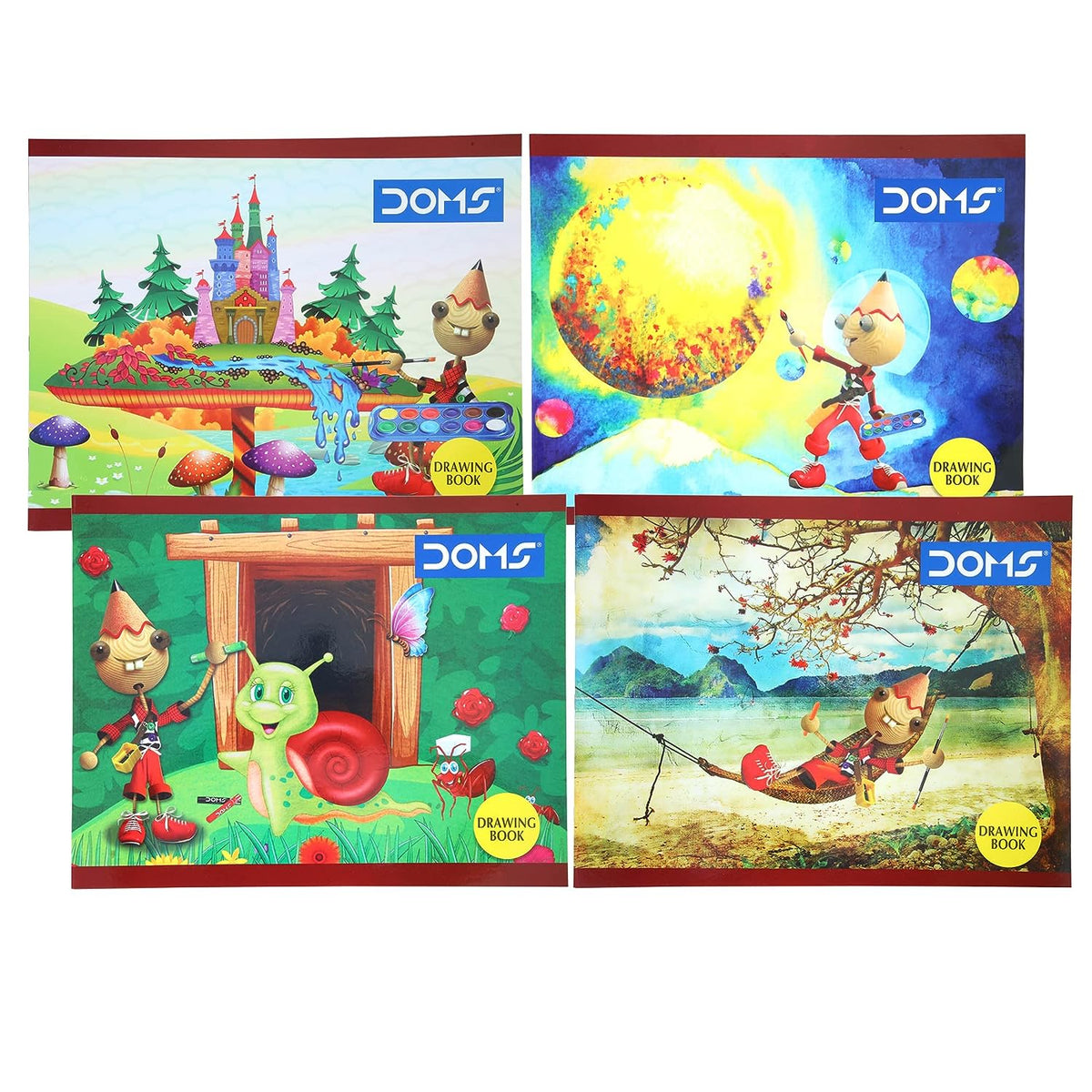 Doms Brown Drawing Book - Plain