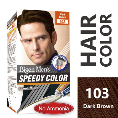 Bigen Men's Speedy Color, Hair Color, 80g - Dark Brown 103 (Pack of 1)