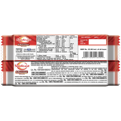 Sunfeast Biscuit, Glucose, 250g /256g (Weight May Vary)
