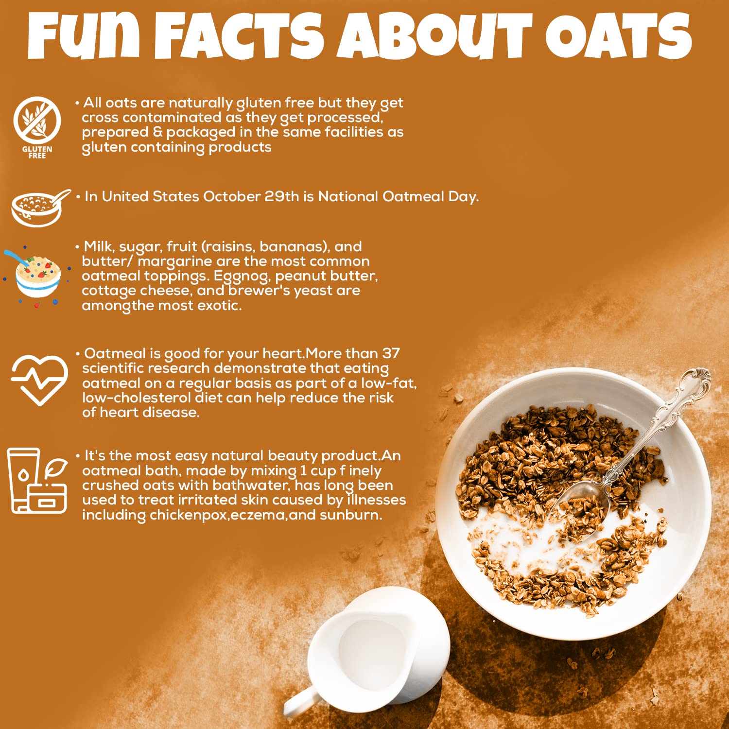 UNIFIT Honey Rolled Oats | Honey Oats | Healthy Breakfast | Rich Source of Protein & High Fiber Oats | Whole grain Oats | 400g | Pack of 1
