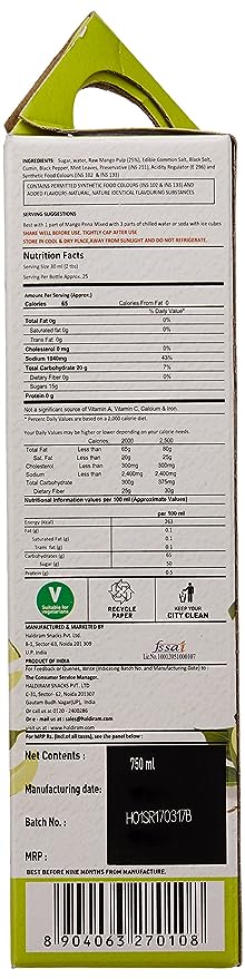Haldiram's Mango Panna, 750ml