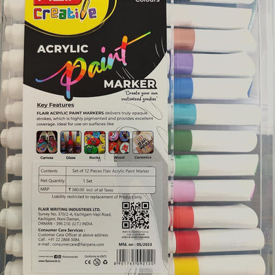 Flair Creative Acrylic Paint Marker - MultiColour Ink