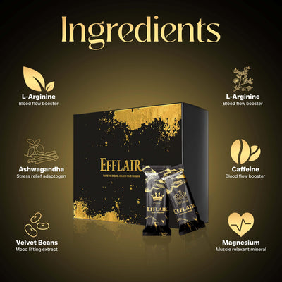 Efflair Premium Chocolate for Men & Women | Indulgence with Natural Herbs | Romantic Gift | Gluten-Free & Vegan | 2x20g