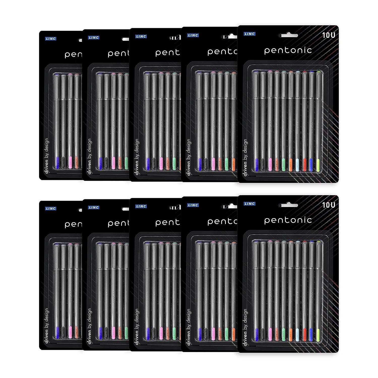 Pentonic 0.7mm Ball Point Pen - Multicolor Ink