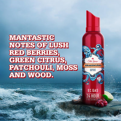 Old Spice No Gas Deodorant Body Perfume for Men Combo(Original, Lionpride & Krakengard), 140ml
