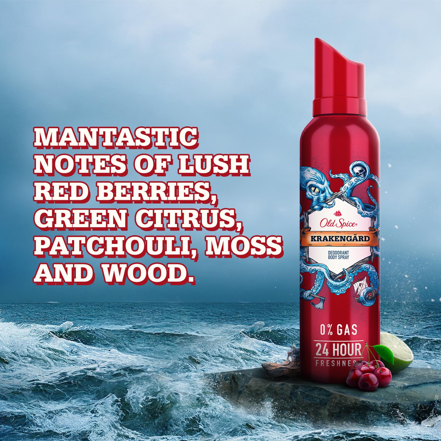 Old Spice No Gas Deodorant Body Perfume for Men Combo(Original, Lionpride & Krakengard), 140ml