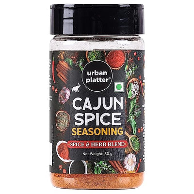 Urban Platter Cajun Spice Seasoning Shaker Jar, 80g (Sprinkle on Fries, Poporn, Appetizers and More | Suitable for marinades and making dips)