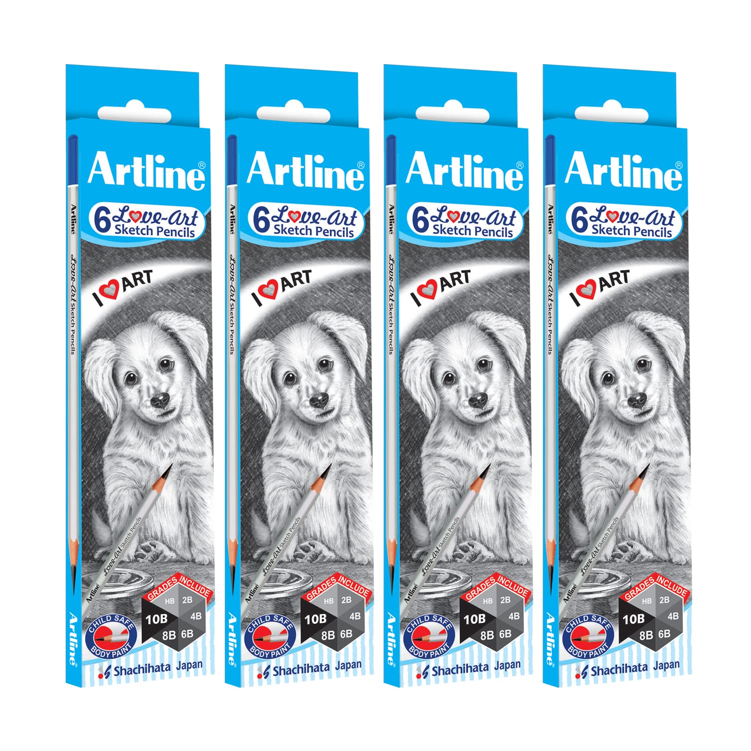 Artline Love Art Ultra Dark  Sketch Pencil Set