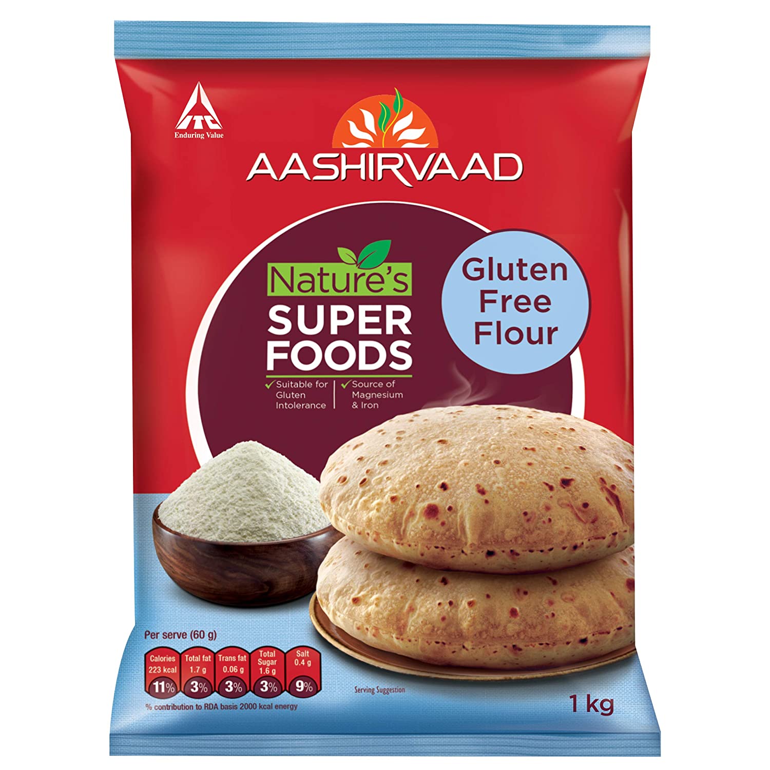 Aashirvaad Nature’s Superfoods Gluten Free Flour, 1kg
