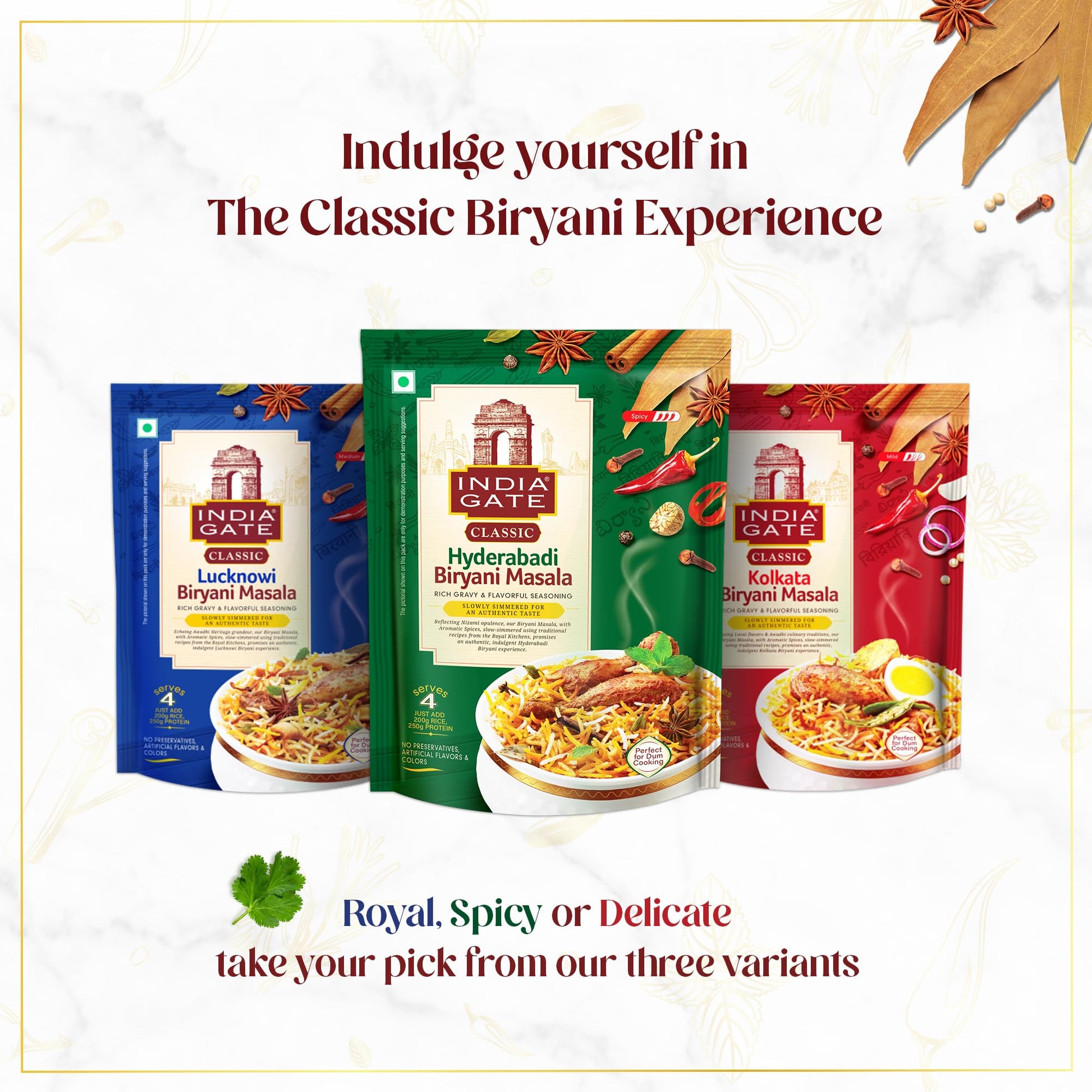 India Gate Lucknowi Classic Biryani Masala 70 gram