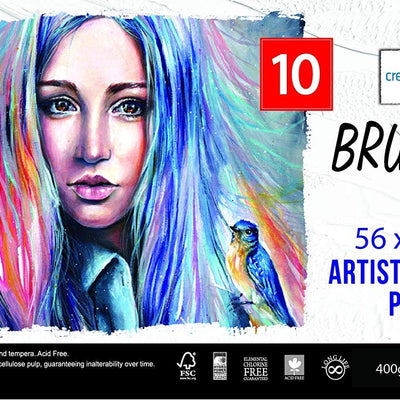 Brustro Artists' Acrylic Paper 400 Gsm 56 x 76 cm (10 Sheets)