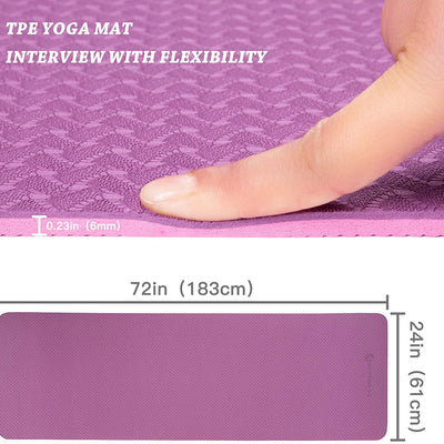 Premium Dual Colour Yoga Fitness Mat