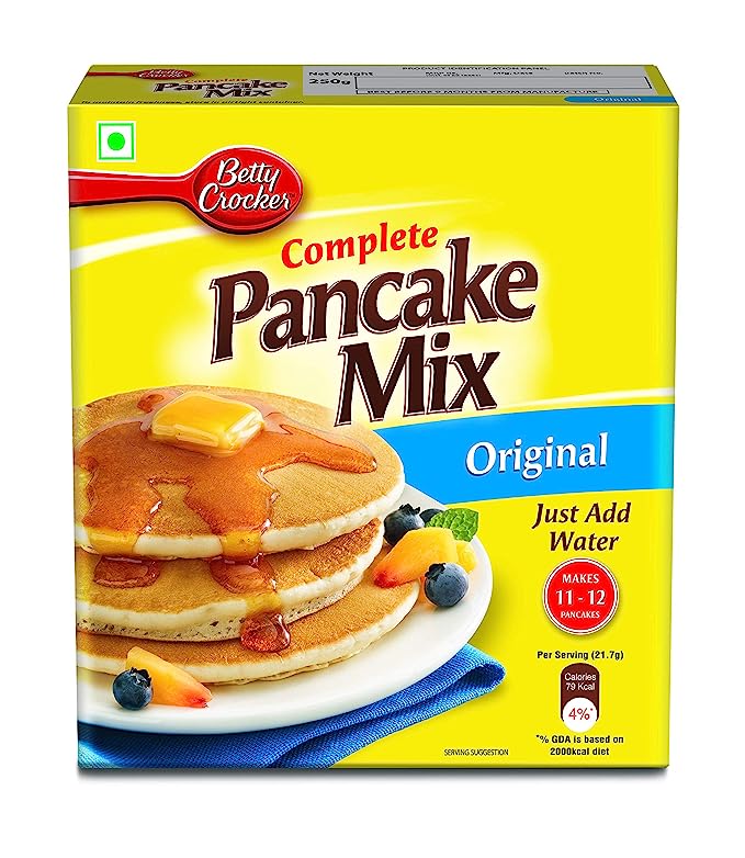 Betty Crocker Complete Classic Pancake Mix | Pancake Mix for Kids| No-Preservatives| Pack of 250 x 2| 500 g
